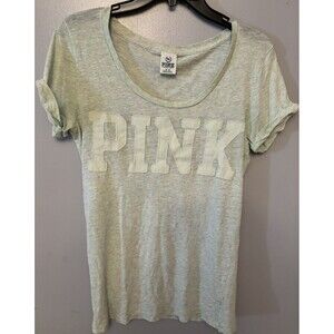 Brand Pink- Light Green T -shirt With Punk Spelled Out On It Size Medium .